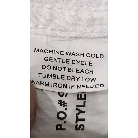 Carbon 2 Cobalt Linen Cotton Blend Button Down Shirt White Men Sz XL Long Sleeve - Picture 6 of 9